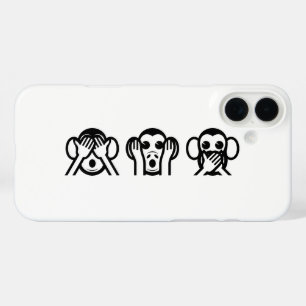 iPhone 16 Plus Case 3 Singes Sages Emoji