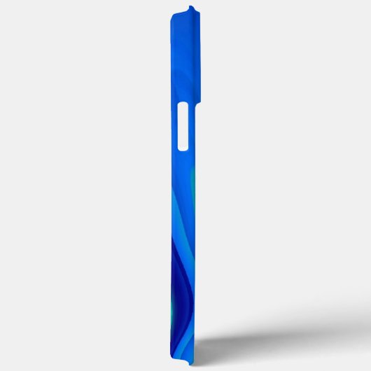 Coques Case-Mate iPhone 3D Abstrait en bleu vert violet (Verso / Droite)