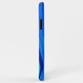 Coques Case-Mate iPhone 3D Abstrait en bleu vert violet (Dos/Droite)