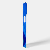 Coques Case-Mate iPhone 3D Abstrait en bleu vert violet (Verso / Droite)