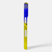 Coques Case-Mate iPhone 3D Abstrait en or jaune bleu vert (Verso / Droite)