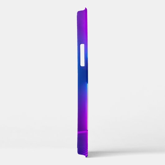 Coques Case-Mate iPhone 3d, bleu rose violet néon abstrait arrière - plan, (Verso / Droite)