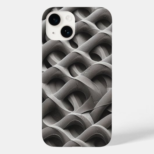 Coques Case-Mate iPhone 3D Monochrome Architectural Weave Phone Case  (Verso)