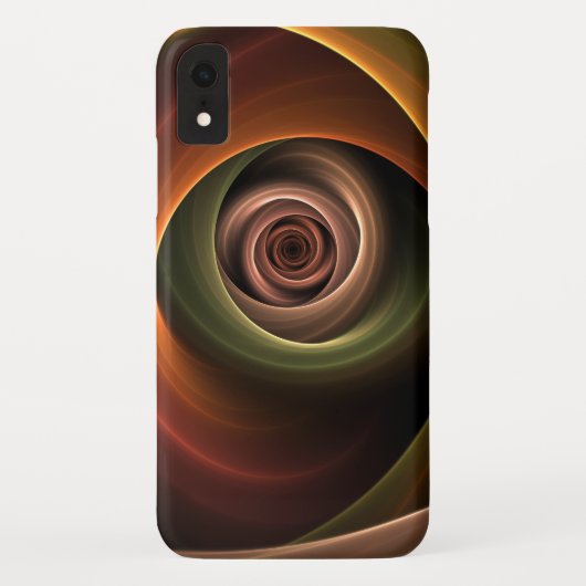 Coques Case-Mate iPhone 3D Spirale Abstraite couleurs chaudes Art fractal  (Dos)