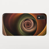 Coques Case-Mate iPhone 3D Spirale Abstraite couleurs chaudes Art fractal  (Dos (Horizontal))