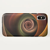 Coques Case-Mate iPhone 3D Spirale Abstraite couleurs chaudes Art fractal (Dos (Horizontal))