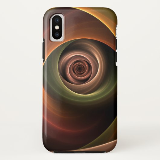 Coques Case-Mate iPhone 3D Spirale Abstraite couleurs chaudes Art fractal (Dos)