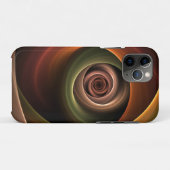 Coques Case-Mate iPhone 3D Spirale Abstraite couleurs chaudes Art fractal  (Dos (Horizontal))