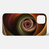 Coques Case-Mate iPhone 3D Spirale Abstraite couleurs chaudes Art fractal  (Verso (horizontal))