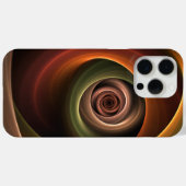 Coques Case-Mate iPhone 3D Spirale Abstraite couleurs chaudes Art fractal  (Verso (horizontal))