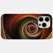 Coques Case-Mate iPhone 3D Spirale Abstraite couleurs chaudes Art fractal  (Verso (horizontal))