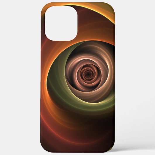 Coques Case-Mate iPhone 3D Spirale Abstraite couleurs chaudes Art fractal (Verso)