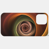 Coques Case-Mate iPhone 3D Spirale Abstraite couleurs chaudes Art fractal (Retour (horizontal))