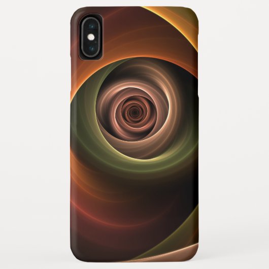 Coques Case-Mate iPhone 3D Spirale Abstraite couleurs chaudes Art fractal (Dos)