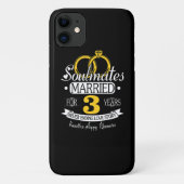 Coques Case-Mate iPhone 3e anniversaire du Mariage 3 ans de mariage (Dos)