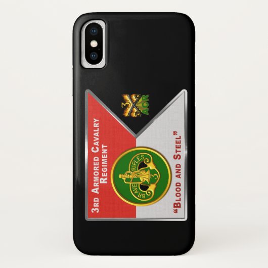 Coques Case-Mate iPhone 3e régiment de cavalerie blindée « Brave Rifles » (Dos)
