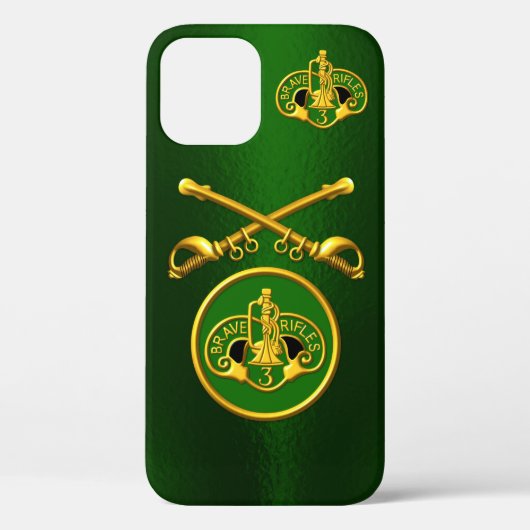 Coques Case-Mate iPhone 3ème Cavalerie Blindée Sabres Croisés Personnalisé (Verso)