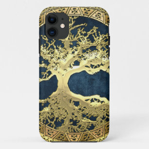 Coques Pour iPhone [400] Arbre Celtique de Vie [Or]