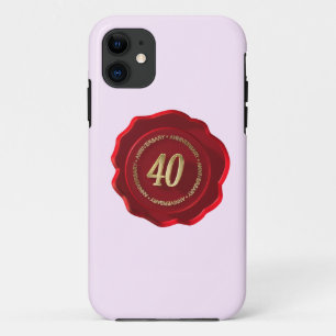 Case-Mate iPhone Case 40e anniversaire sceau de cire rouge