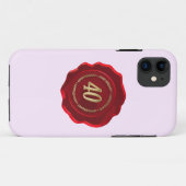 Coques Case-Mate iPhone 40e anniversaire sceau de cire rouge (Dos (Horizontal))