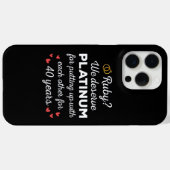 Coques Case-Mate iPhone 40ème anniversaire du Mariage I - Ruby Funny Coupl (Verso (horizontal))