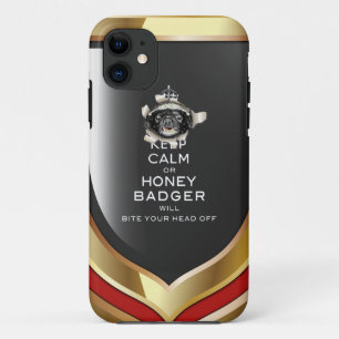 Case-Mate iPhone Case [43.4] Garder calme ou blaireau de miel...