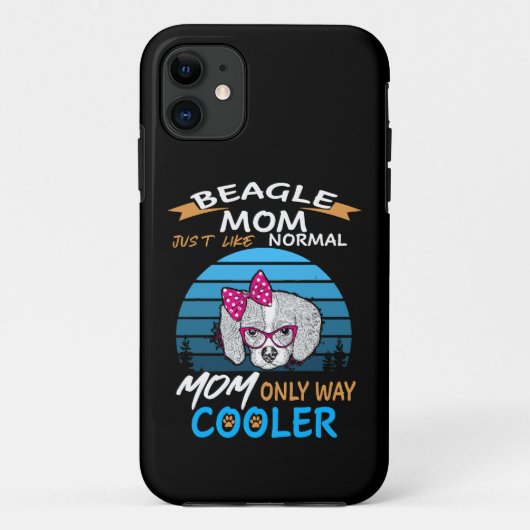 Coques Case-Mate iPhone 44 Beagle maman Glacière (Dos)