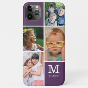 Case-Mate iPhone Case 4 Collage de photos Nom de la famille Monogramme P