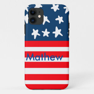 Case-Mate iPhone Case 4 juillet jour de l'indépendance ajouter nom texte