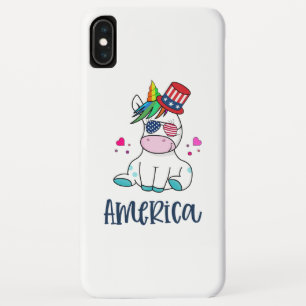 Case-Mate iPhone Case 4 juillet Unicorne avec les États-Unis Drapeau lun