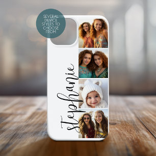 Coque Pour iPhone 14 4 photos en collage - Bande de film avec police ma