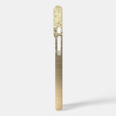 Coques Case-Mate iPhone 4 Photos, Faux Brossé Or Métal, Parties scintillan (Verso / Gauche)