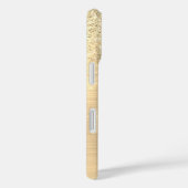 Coques Case-Mate iPhone 4 Photos, Faux Brossé Or Métal, Parties scintillan (Verso / Droite)