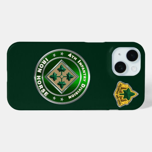 Coques Case-Mate iPhone 4e division d'infanterie (Verso (horizontal))