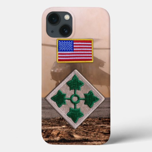 Coques Case-Mate iPhone 4e division d'infanterie, timbre des anciens comba (Verso)
