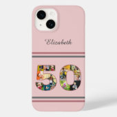 Coques Case-Mate iPhone 50e anniversaire de fête Photo Collage Dusty Blush (Verso)
