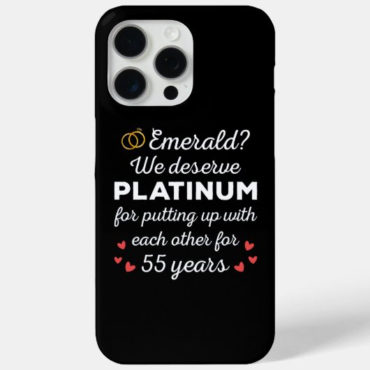 Coques Case-Mate iPhone 55e anniversaire du Mariage I - Emerald Funny Coup (Verso)