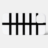 Coques Case-Mate iPhone 5 a bissecté les lignes noires caisse de batterie (Verso (horizontal))