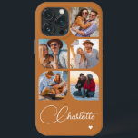 Case-Mate iPhone Case 5 Photo Moderne tendance Simple Nom personnalisé s<br><div class="desc">5 Photo Moderne tendance Simple Coeur Personnalisé Nom iPhone Dossier téléphone comprend cinq de vos photos préférées avec votre nom personnalisé dans élégant script de calligraphie blanche accentué d'un coeur d'amour. Personnalisez en modifiant le texte dans la zone de texte fournie. Parfait pour l'anniversaire, Noël, Fête des Mères, baby showers,...</div>