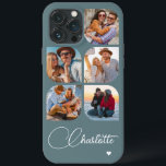 Case-Mate iPhone Case 5 Photo Moderne tendance Simple Nom personnalisé s<br><div class="desc">5 Photo Moderne tendance Simple Coeur Personnalisé Nom iPhone Dossier téléphone comprend cinq de vos photos préférées avec votre nom personnalisé dans élégant script de calligraphie blanche accentué d'un coeur d'amour. Personnalisez en modifiant le texte dans la zone de texte fournie. Parfait pour l'anniversaire, Noël, Fête des Mères, baby showers,...</div>