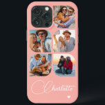 Case-Mate iPhone Case 5 Photo Moderne tendance Simple Nom personnalisé s<br><div class="desc">5 Photo Moderne tendance Simple Coeur Personnalisé Nom iPhone Dossier téléphone comprend cinq de vos photos préférées avec votre nom personnalisé dans élégant script de calligraphie blanche accentué d'un coeur d'amour. Personnalisez en modifiant le texte dans la zone de texte fournie. Parfait pour l'anniversaire, Noël, Fête des Mères, baby showers,...</div>