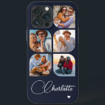 Case-Mate iPhone Case 5 Photo Moderne tendance Simple Nom personnalisé s<br><div class="desc">5 Photo Moderne tendance Simple Coeur Personnalisé Nom iPhone Dossier téléphone comprend cinq de vos photos préférées avec votre nom personnalisé dans élégant script de calligraphie blanche accentué d'un coeur d'amour. Personnalisez en modifiant le texte dans la zone de texte fournie. Parfait pour l'anniversaire, Noël, Fête des Mères, baby showers,...</div>