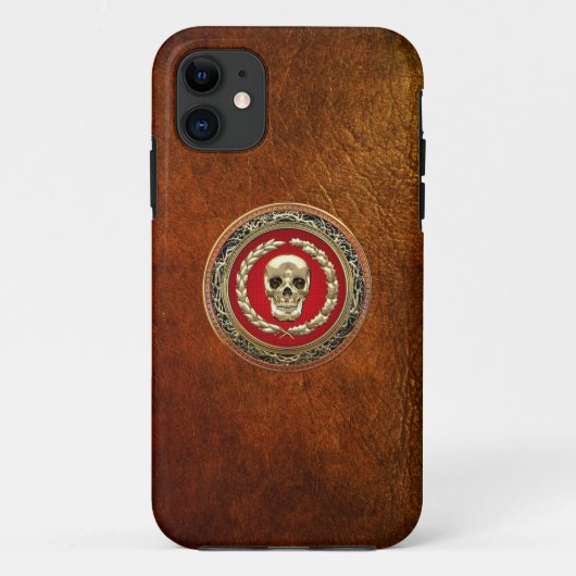 Coques Case-Mate iPhone [600] Crâne doré (Dos)