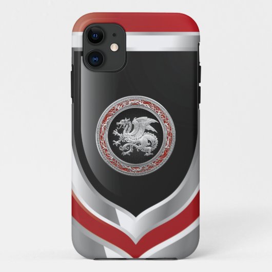 Coques Case-Mate iPhone [600] Dragon islandais, Landvæ ttir [Argent] (Dos)