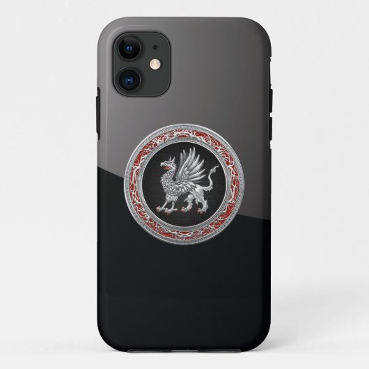 Coques Case-Mate iPhone [600] Griffin d'argent sacré (Dos)