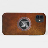 Coques Case-Mate iPhone [600] Lion assyrien ailli - Lamassu argenté (Dos (Horizontal))