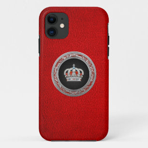 Etui iPhone Case-Mate [600] Prince-Princesse King-Queen Crown [Argent]