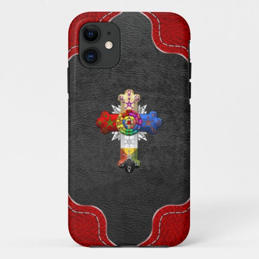 Coques Case-Mate iPhone [600] Rosy Cross (Croix Rose) (Dos)