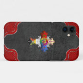 Coques Case-Mate iPhone [600] Rosy Cross (Croix Rose) (Dos (Horizontal))