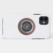 Coques Case-Mate iPhone [600] Vegvisir - Viking Silver Magic Runic Compass (Dos (Horizontal))